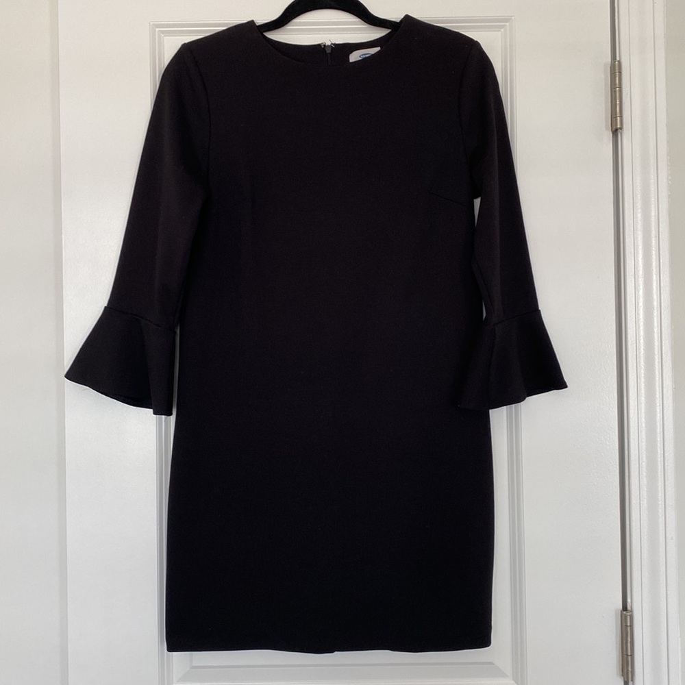 Old Navy black 3/4 length sleeve dress